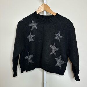 AllSaints Alpaca & Wool Blend Star Sweater in Size M